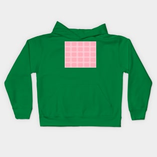 A mosaic in pink lines colors Kids Hoodie